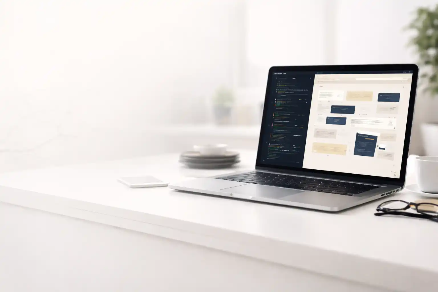 Mockups de dispositivos mostrando la plataforma